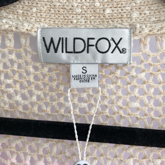 Wildfox Yara Distressed Dolman Cardigan Sz Small - Picture 4 of 6